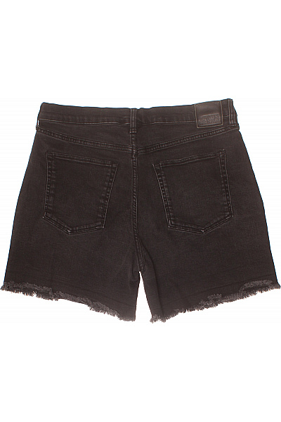 Dámské černé džínové kraťasy s vysokým pasem Vel. m | Unimoda | obrázek 3