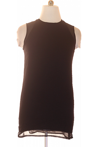 MANGO šaty Bez Rukávů černé Volnočasové Letní Vel. L