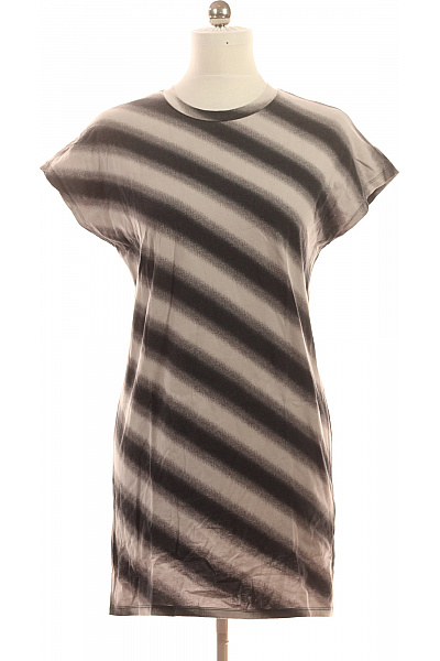 Won Hundred Dámské šaty tričkové s krátkým rukávem pruhované šedé Velikost M | Won Hundred | obrázek 2