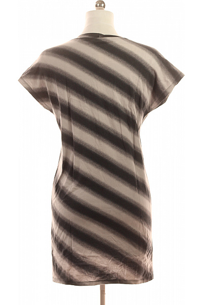 Won Hundred Dámské šaty tričkové s krátkým rukávem pruhované šedé Velikost M | Won Hundred | obrázek 3
