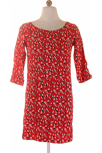 MANGO dámské šaty krátké červené se zvířecím vzorem volnočasové Velikost XS | MANGO | obrázek 2