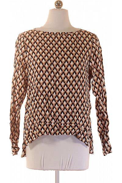 ZARA Dámská halenka s dlouhým rukávem a potiskem hnědá Vel. S | ZARA | obrázek 2