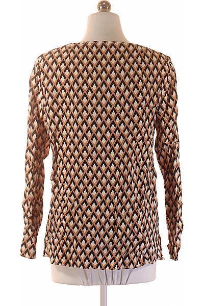 ZARA Dámská halenka s dlouhým rukávem a potiskem hnědá Vel. S | ZARA | obrázek 3