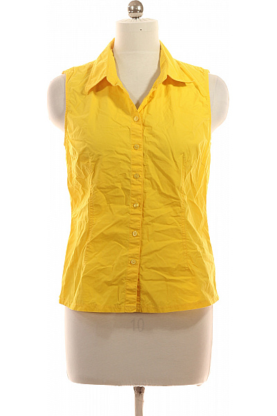 s.OLIVER Dámská žlutá košile bez rukávů ležérní bavlna Vel. 42 | s.OLIVER | obrázek 2