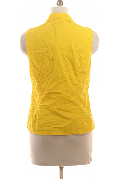 s.OLIVER Dámská žlutá košile bez rukávů ležérní bavlna Vel. 42 | s.OLIVER | obrázek 3