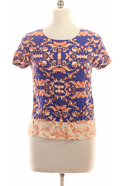 Marks & Spencer Dámská halenka s krátkým rukávem a potiskem modrá květinová Velikost EU 38 | Marks & Spencer | obrázek 2