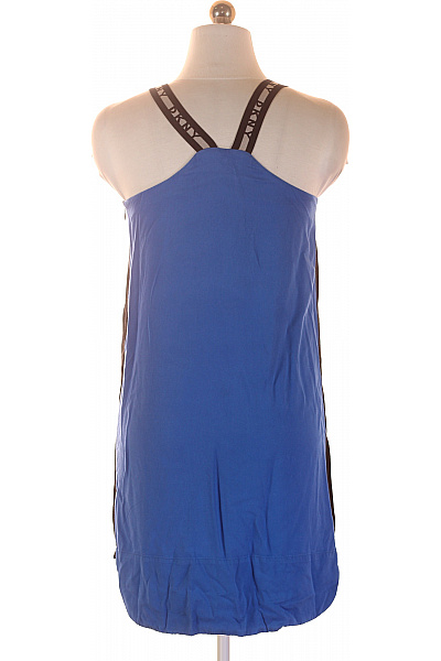 Donna Karan modré šaty bez rukávů na ramínka volnočasové Vel. XS | Donna Karan | obrázek 3