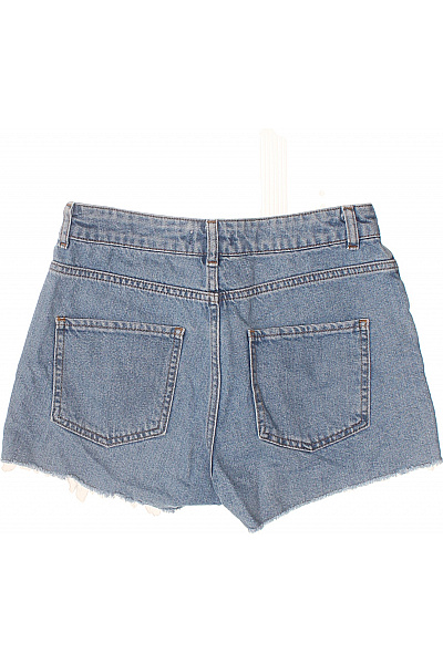 Dámské modré džínové kraťasy s vysokým pasem a kapsami Vel. s | Unimoda | obrázek 3