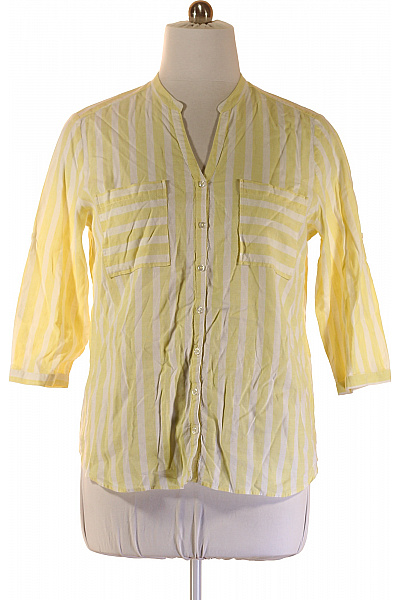 ETERNA Dámská pruhovaná košile se stojáčkem ležérní žlutá Velikost EU 46 | ETERNA | obrázek 2
