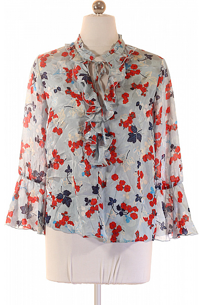 ZARA Dámská halenka s dlouhým rukávem a volánky květinová Vel. XS | ZARA | obrázek 2