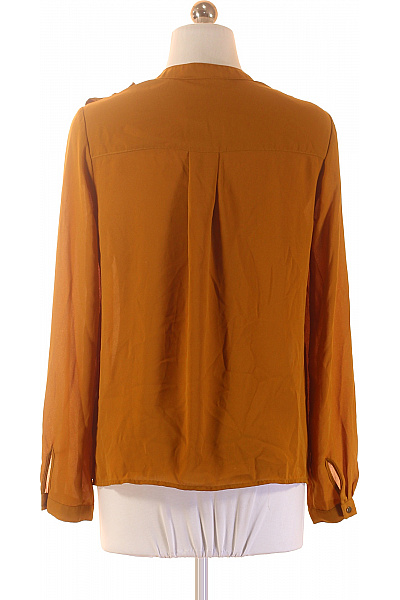 Dámská oranžová košile s dlouhým rukávem a nárameníky Velikost 36 | Unimoda | obrázek 3