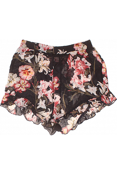 PULL&BEAR Dámské kraťasy květinové volnočasové krátké s potiskem Vel. S | PULL&BEAR | obrázek 2
