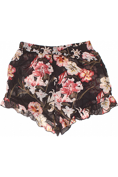 PULL&BEAR Dámské kraťasy květinové volnočasové krátké s potiskem Vel. S | PULL&BEAR | obrázek 3