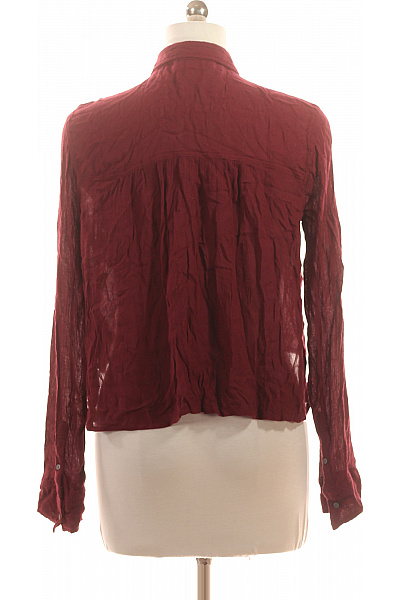 Abercrombie&Fitch Dámská košile s dlouhým rukávem červená ležérní crop Velikost EU M | Abercrombie&Fitch | obrázek 2