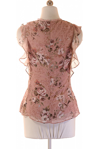 FOREVER NEW růžová halenka s krátkým rukávem a květinovým potiskem boho Velikost EU 34 | FOREVER NEW | obrázek 3