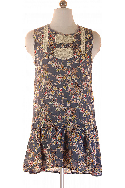 River Island šaty bez rukávů květované krajkové letní volnočasové retro Velikost 36 | River Island | obrázek 2