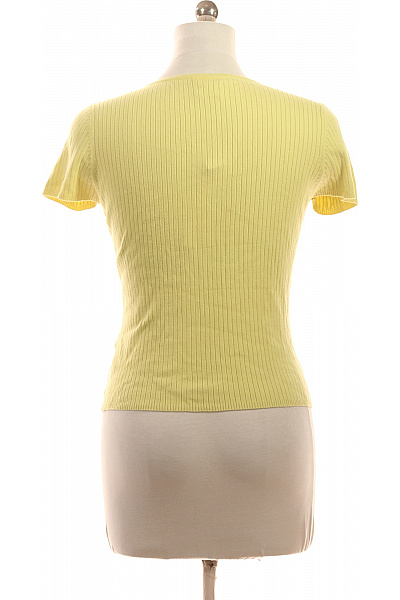 Next Dámské tričko žluté krátký rukáv bavlna krajka výstřih Vel. EU L | Next | obrázek 3