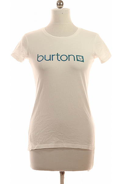 BURTON dámské tričko s krátkým rukávem a potiskem bílé bavlněné basic Velikost EU S | BURTON | obrázek 2