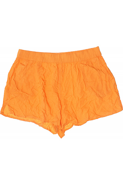 Monki Dámské Kraťasy Oranžové Volnočasové Krátké S Gumou V Pase Vel. XL