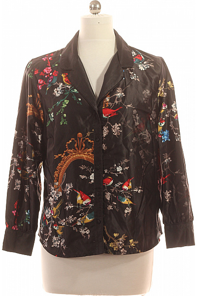 ted baker Dámská košile s dlouhým rukávem a potiskem ptáků a květin Vel. EU L | ted baker | obrázek 2