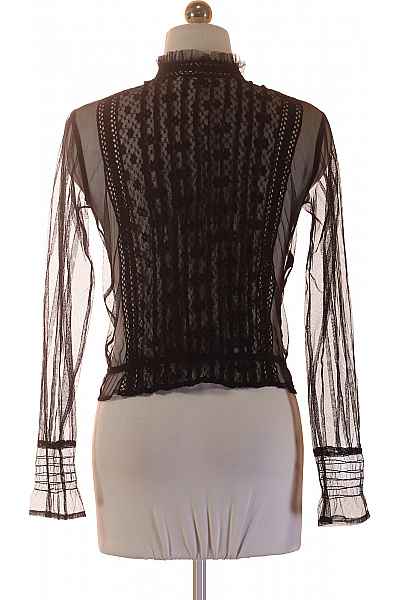 Dámská průhledná košile s dlouhým rukávem a volánky Velikost XS | Unimoda | obrázek 3