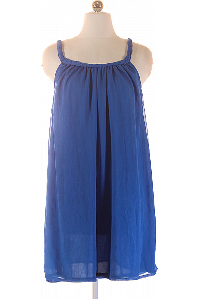 ONLY modré šaty na ramínka letní volné šifonové Vel. 34 | ONLY | obrázek 2