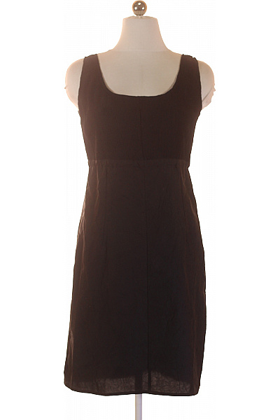 NOA NOA šaty Bez Rukávů černé žebrované Letní Volnočasové Velikost S