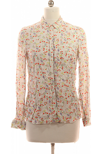 Marks & Spencer Dámská košile s dlouhým rukávem květinová puntíkovaná ležérní Vel. 40 | Marks & Spencer | obrázek 2