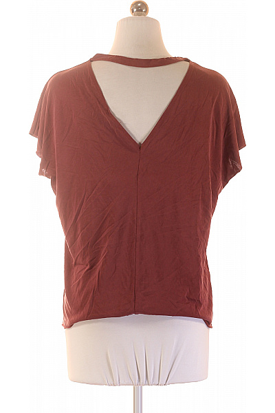 MANGO Dámské tričko s krátkým rukávem červené basic Velikost XS] | MANGO | obrázek 3