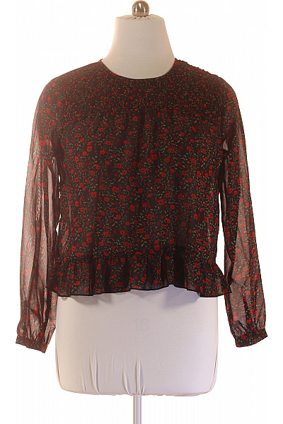 one more story Dámská halenka s dlouhým rukávem a potiskem květinová černá Vel. EU 42 | one more story | obrázek 2