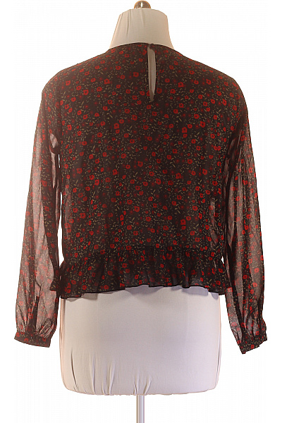 one more story Dámská halenka s dlouhým rukávem a potiskem květinová černá Vel. EU 42 | one more story | obrázek 3