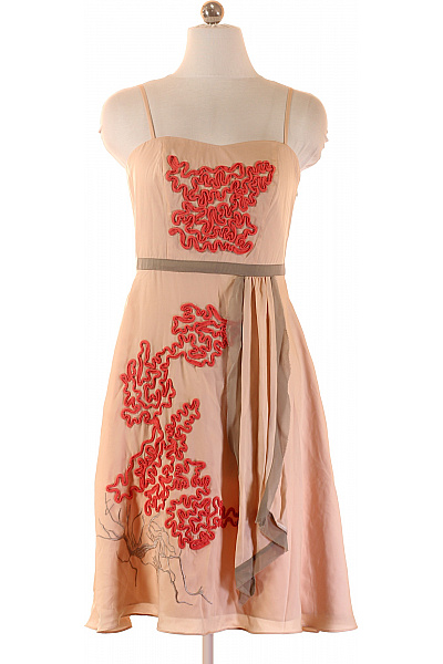 Steps Růžové šaty na ramínka letní květované vyšívané Velikost 34 | Steps | obrázek 2