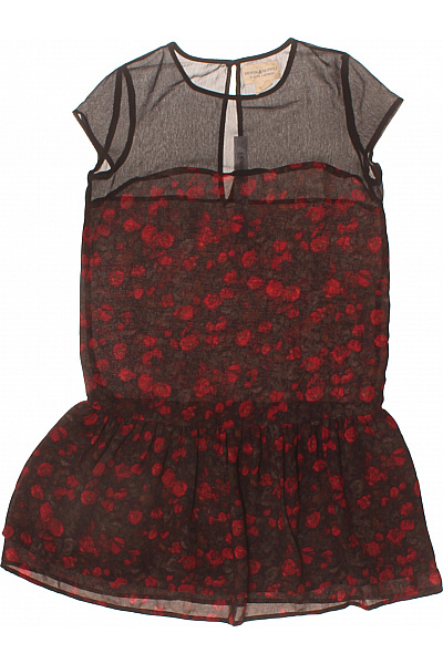 Ralph Lauren šaty Krátký Rukáv Květované šifonové Volnočasové Letní Vel. XS