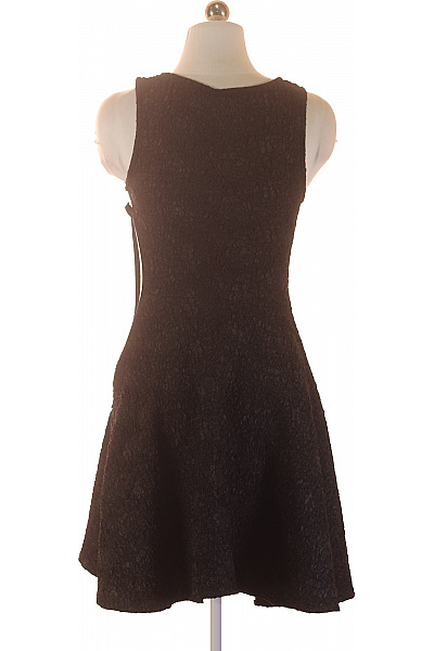 River Island šaty bez rukávů černé krajkové koktejlové Vel. 34 | River Island | obrázek 3