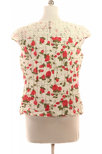 Phase Eight Dámská halenka bez rukávů s květinovým potiskem a krajkou bílá Velikost EU L | Phase Eight | obrázek 3