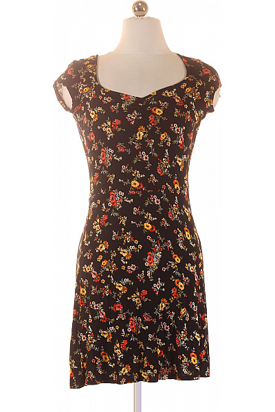 MANGO Dámské šaty S Krátkým Rukávem Květované Letní Vel. S