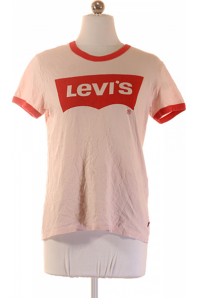 LEVIS dámské tričko s krátkým rukávem růžové s potiskem basic Vel. S | LEVIS | obrázek 2