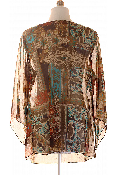 ZIZZI Hnědá vzorovaná halenka s dlouhým rukávem a flitry Velikost S | ZIZZI | obrázek 3