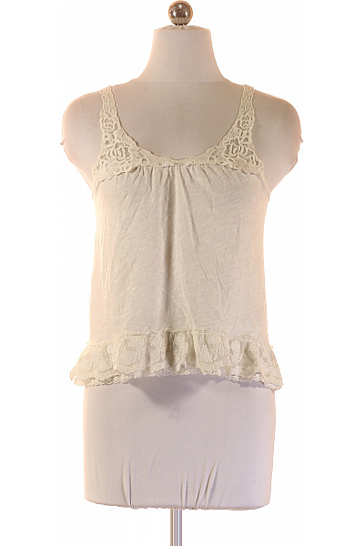 Hollister dámské tílko krajka volán bez rukávů Vel. XS | Hollister | obrázek 2