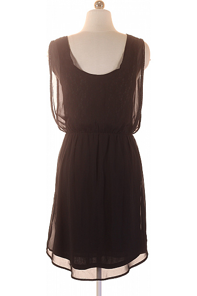 ONLY Černé šifonové šaty bez rukávů elegantní mini Vel. 36 | ONLY | obrázek 2