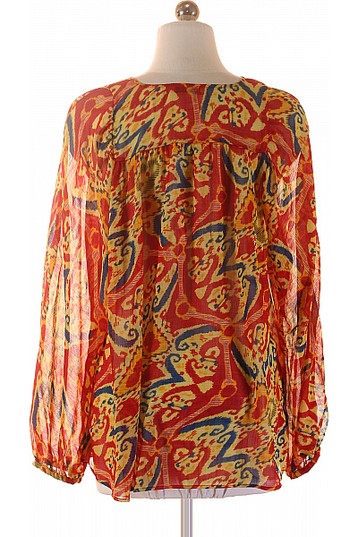 MANGO Dámská halenka s potiskem a mašlí volná průsvitná Vel. S | MANGO | obrázek 3