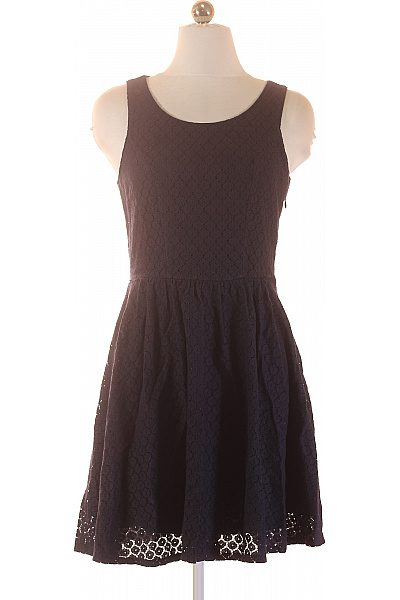 ONLY šaty Bez Rukávů Krajkové Letní Bavlněné černé Velikost 34