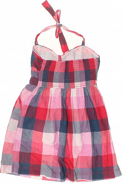 Abercrombie&Fitch růžové kostkované šaty bez rukávů s mašlí bavlna letní Velikost S | Abercrombie&Fitch | obrázek 3