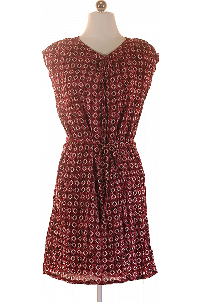 s.OLIVER dámské šaty krátký rukáv s páskem červené květované volnočasové Vel. 36 | s.OLIVER | obrázek 2