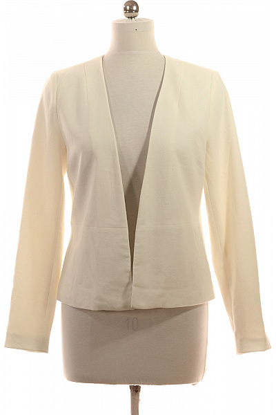 PIECES Dámské Elegantní Blejzr Béžové Bez Límce S Strukturou Vel. L