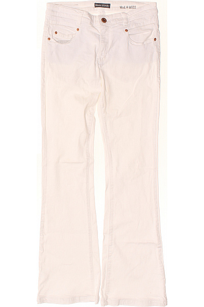 Marc O´Polo Dámské Džíny Zvonové S Vysokým Pasem Bílé Vel. 28/34
