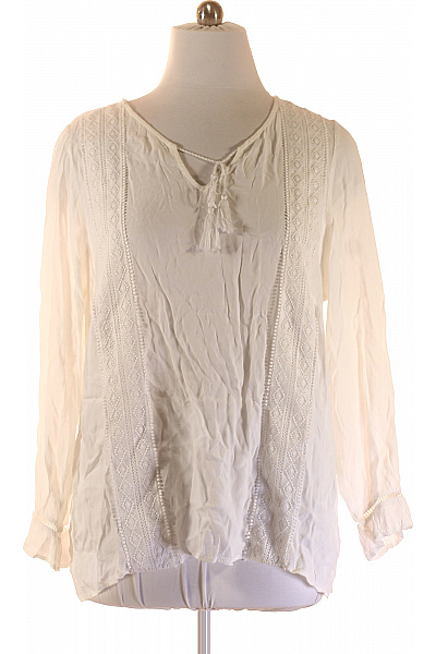 ZIZZI dámské halenkové šaty s dlouhým rukávem krajkové boho bílé Vel. EU L | ZIZZI | obrázek 2