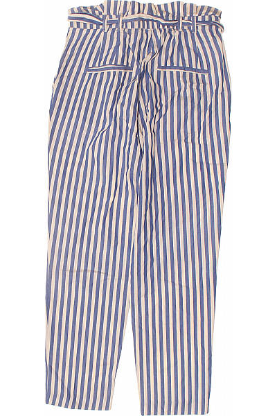 ZARA Dámské pruhované kalhoty s vysokým pasem a páskem Velikost XS | ZARA | obrázek 3