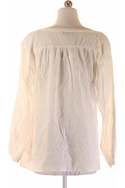 ZARA Dámská bavlněná halenka s dlouhým rukávem bílá vyšívaná boho Velikost S | ZARA | obrázek 3