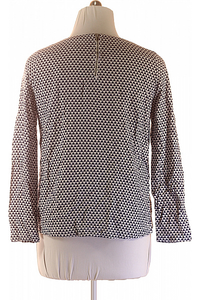 TOMMY HILFIGER Dámská halenka s dlouhým rukávem a potiskem geometrických trojúhelníků Velikost EU L | TOMMY HILFIGER | obrázek 3